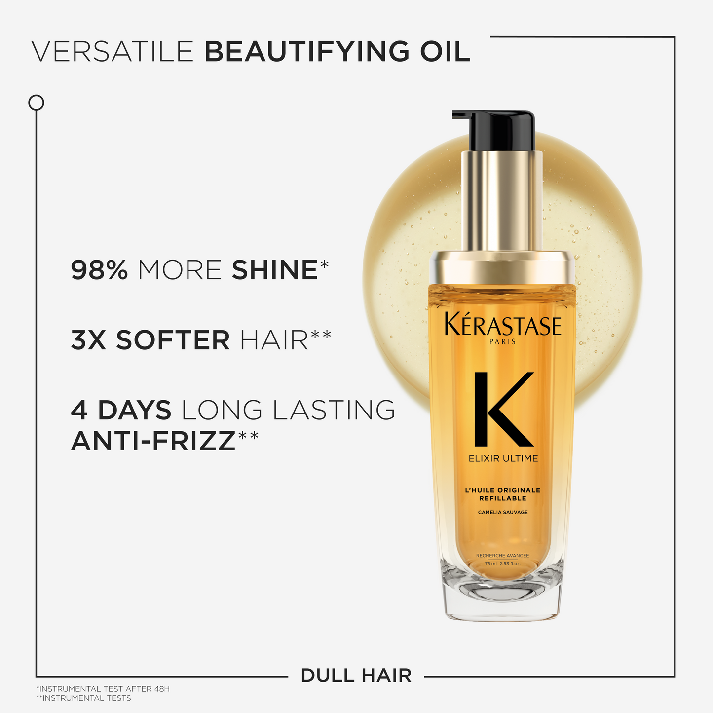 Kérastase Elixir Ultime Refillable Hair Oil – Hydrating, Shine & Heat Protection