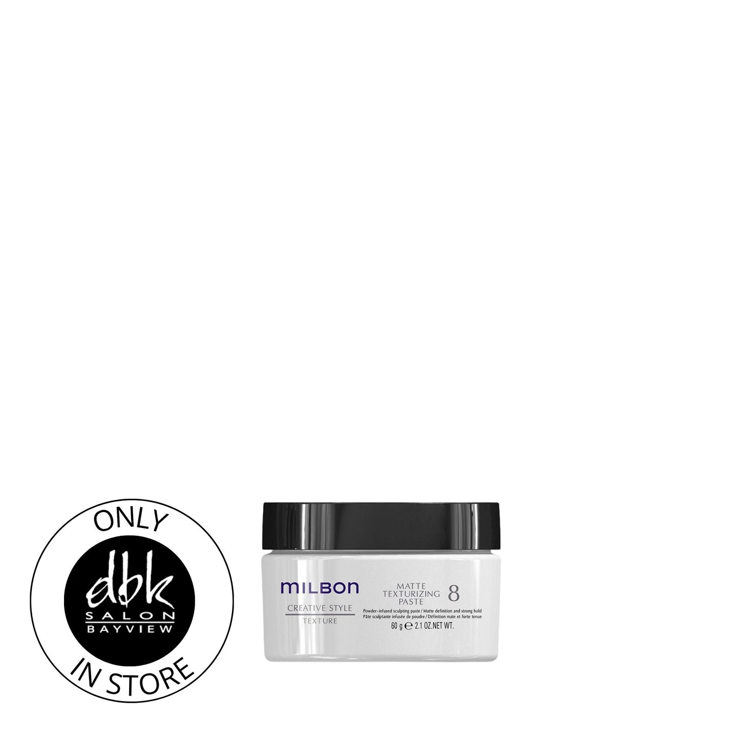 Milbon Matte Texturizing Paste 8 – Salon Hair Styling Product for Textured, Matte Finish