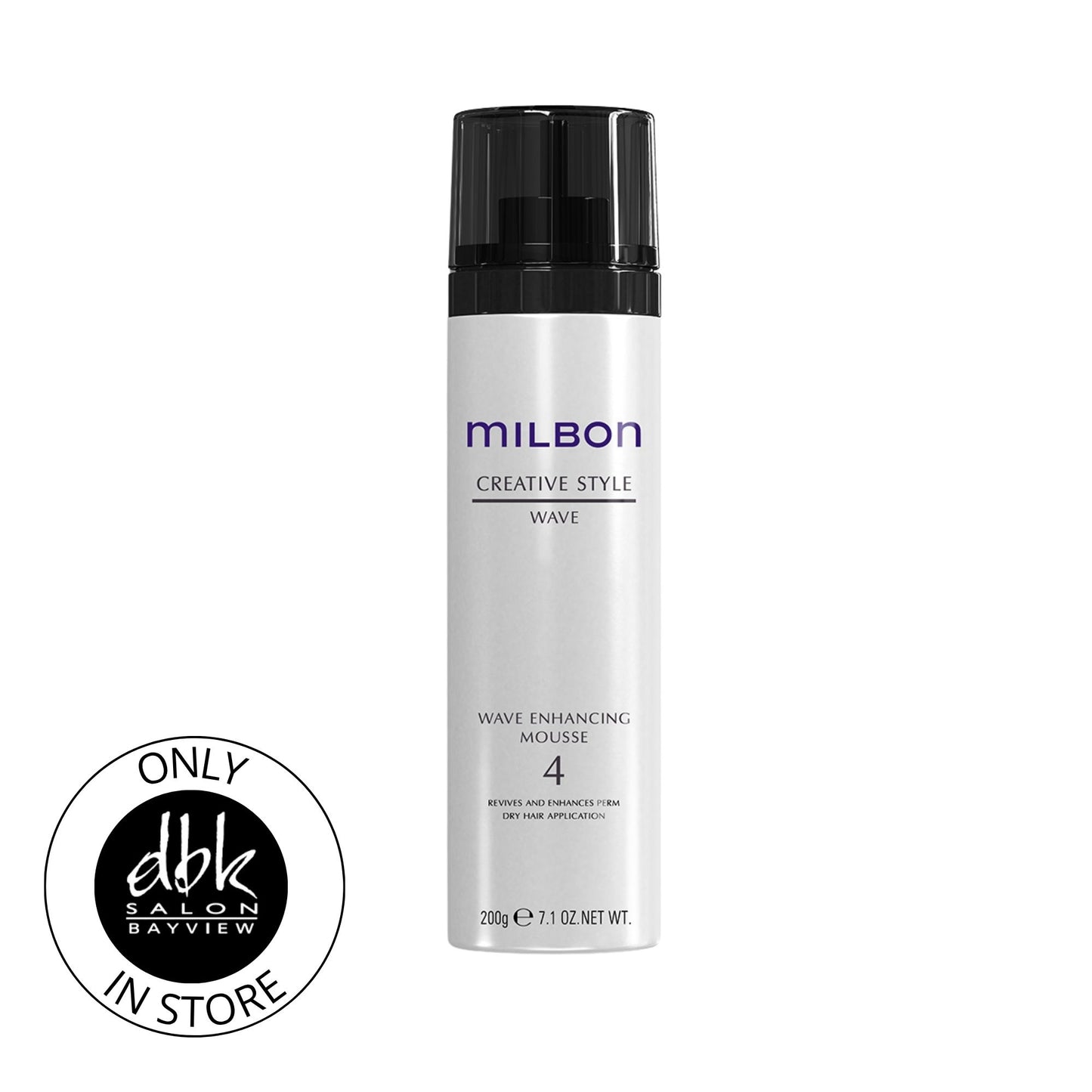 Milbon Wave Enhancing Mousse 4 – Salon Haircare for Defined, Soft Waves