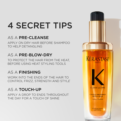 Kérastase Elixir Ultime Refillable Hair Oil – Hydrating, Shine & Heat Protection