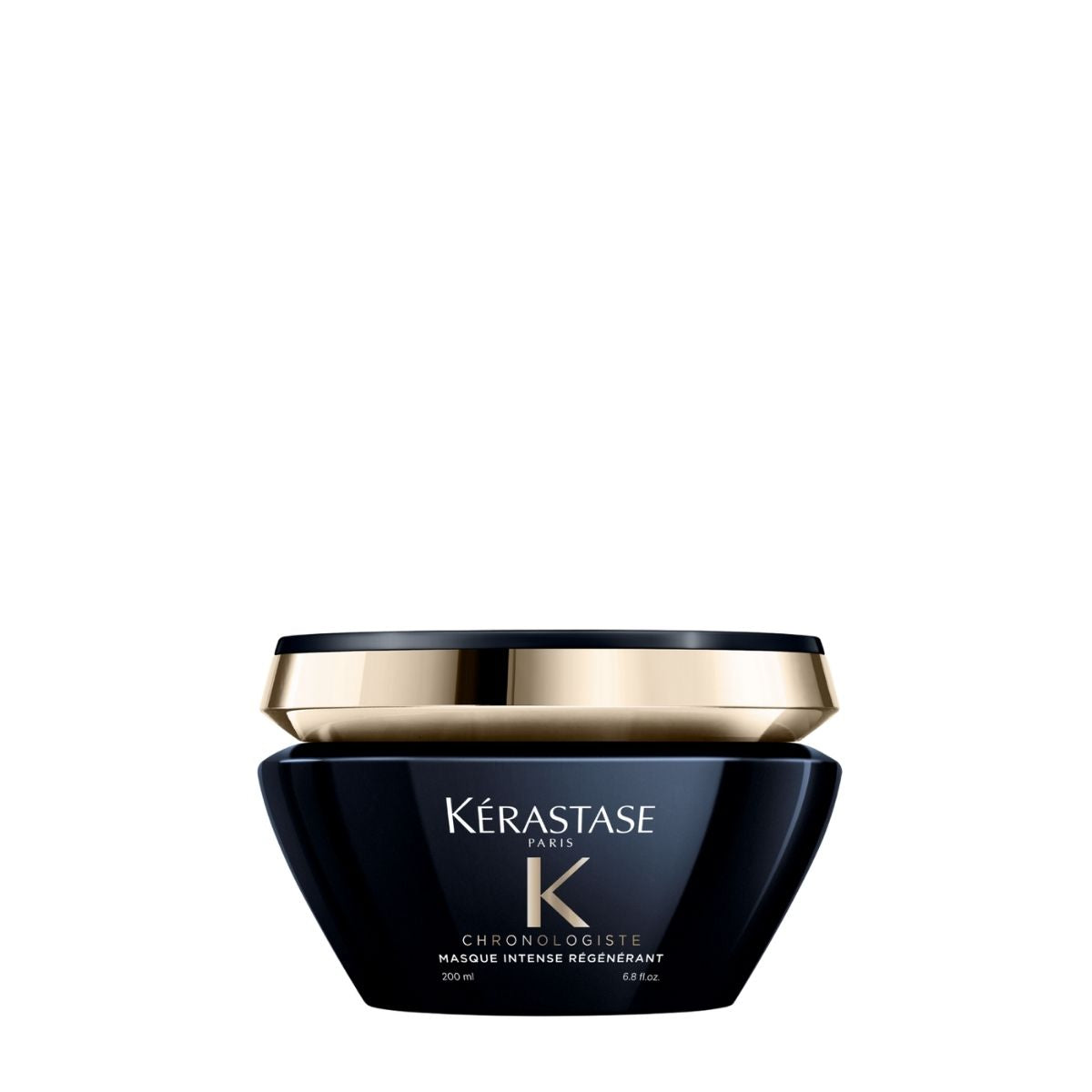 Kérastase Chronologiste hair mask jar — luxurious formula that deeply nourishes, revitalizes, and adds shine to hair.
