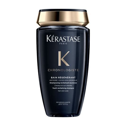 Kérastase Chronologiste shampoo bottle — premium formula for revitalized, shiny, and nourished hair.