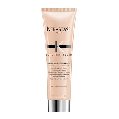 Kérastase Curl Manifesto leave-in cream — defines curls, provides hydration, and reduces frizz for soft, bouncy hair.