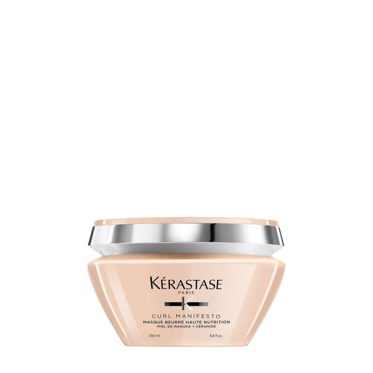 Kérastase Curl Manifesto hair mask — deeply nourishes and defines curls while reducing frizz for soft, hydrated, and bouncy hair.
