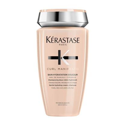 Kérastase Curl Manifesto shampoo bottle — defines and nourishes curly hair for soft, hydrated, and frizz-free curls.