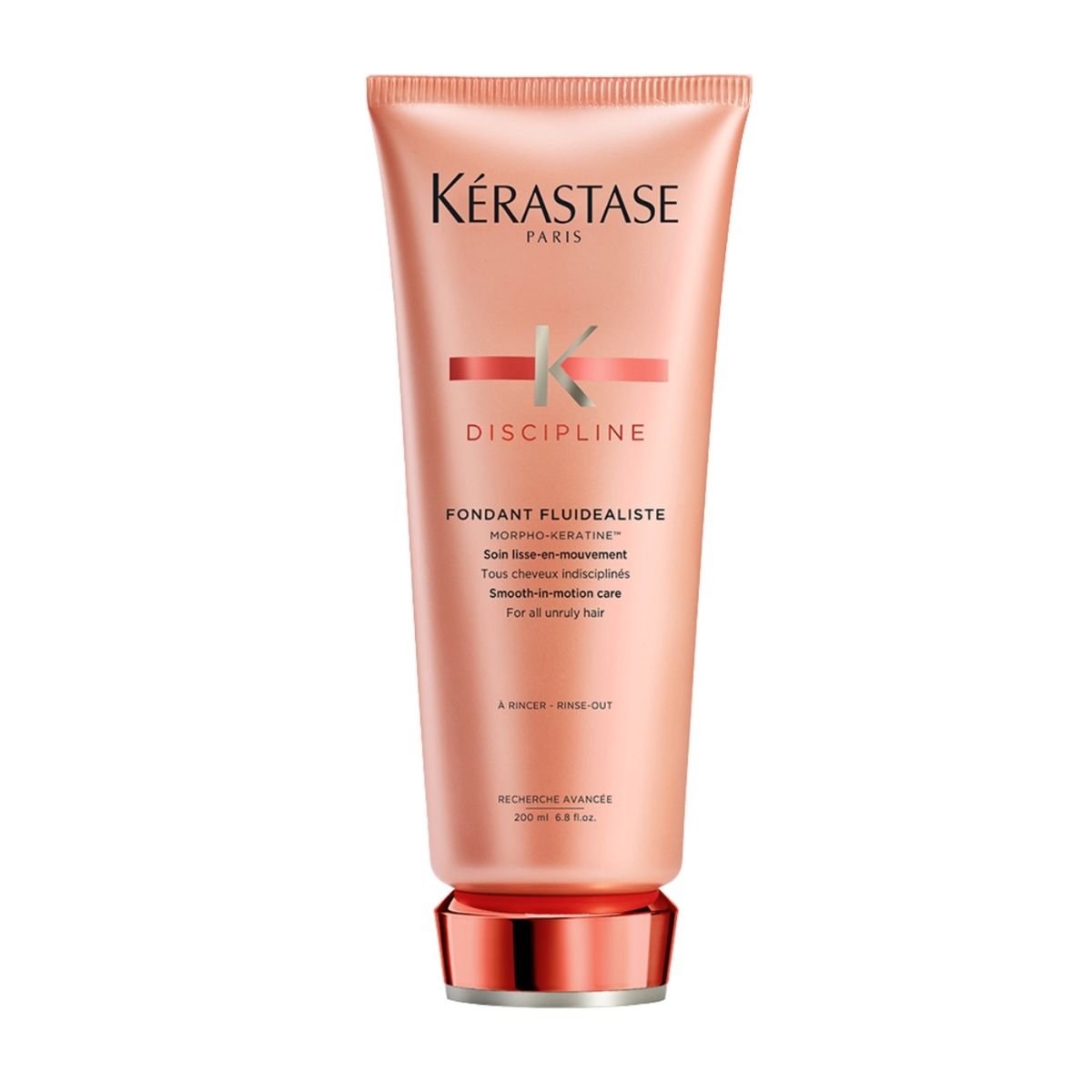 Kérastase Discipline conditioner — smooths frizz, nourishes hair, and improves manageability for sleek, healthy-looking strands.