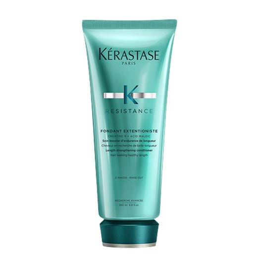 Kérastase Résistance Extensioniste conditioner — strengthens fragile hair, reduces breakage, and promotes longer, healthier-looking strands.