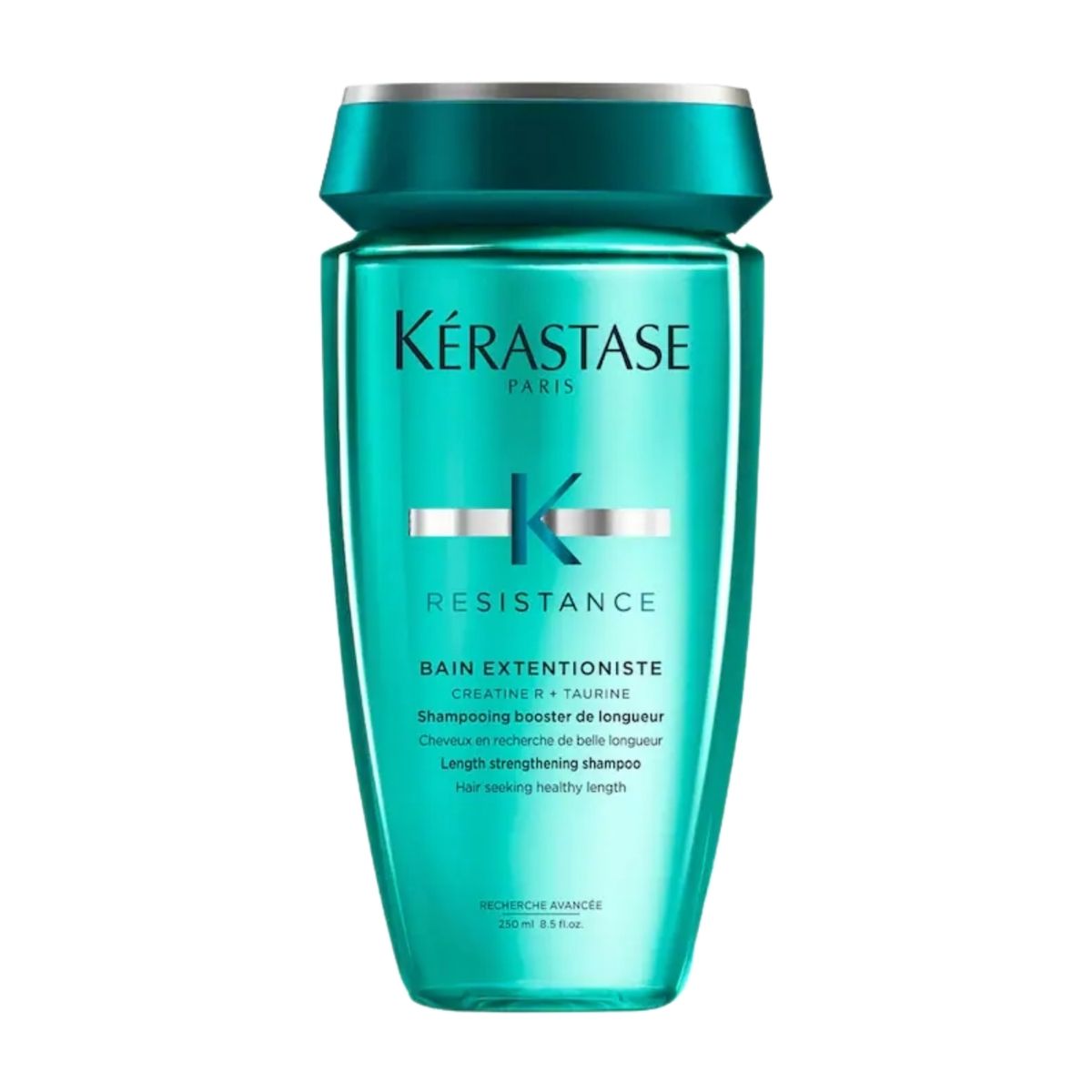 Kérastase Résistance Extensioniste shampoo — strengthens fragile hair, reduces breakage, and promotes longer, healthier-looking strands.