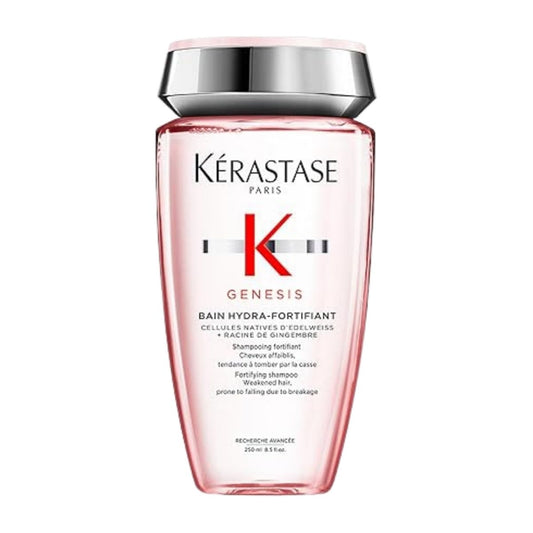 Kérastase Genesis Hydra-Fortifiant shampoo bottle — strengthens hair while reducing breakage and promoting healthy scalp.