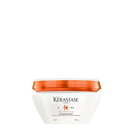 Kérastase Nutritive Masquintense hair mask — deeply nourishes and restores dry or sensitized hair for softness, shine, and manageability.