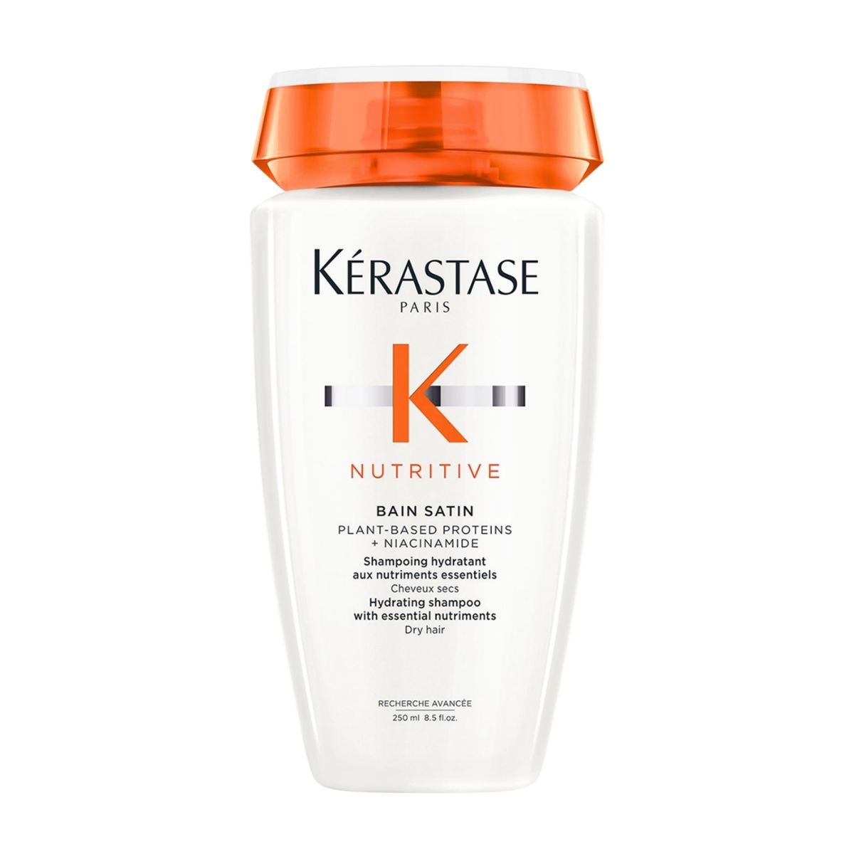 Kérastase Nutritive Bain Satin shampoo bottle — nourishing formula for soft, smooth, and healthy-looking hair.