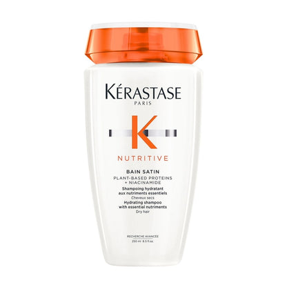 Kérastase Nutritive Bain Satin shampoo bottle — nourishing formula for soft, smooth, and healthy-looking hair.