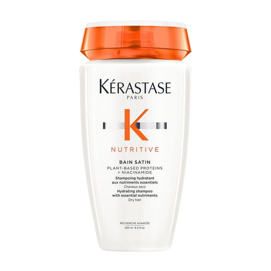 Kérastase Nutritive Bain Satin shampoo bottle — nourishing formula for soft, smooth, and healthy-looking hair.