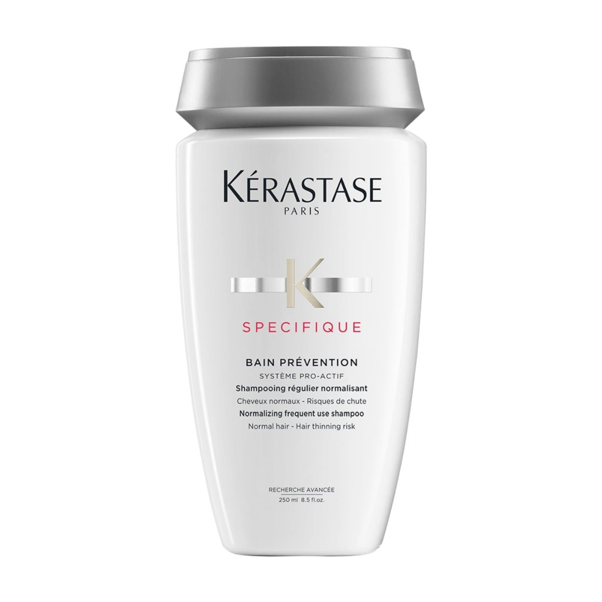 Kérastase Spécifique Prévention shampoo — helps prevent hair loss, strengthens hair, and maintains a healthy scalp.