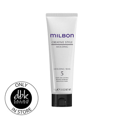 Milbon Molding Wax 5 – Salon Hair Styling Wax for Medium Hold and Definition