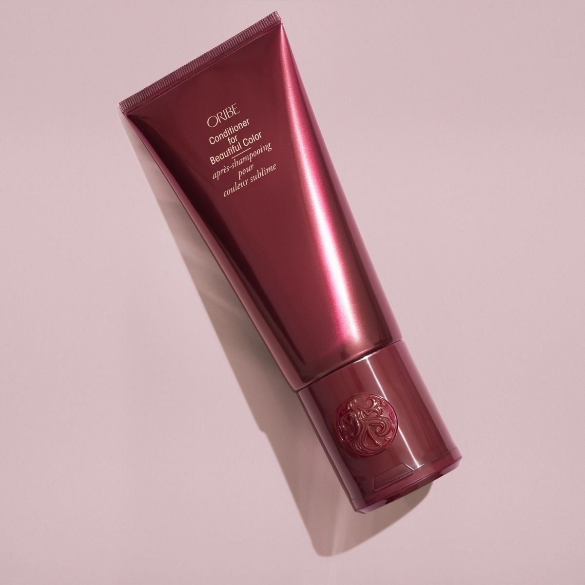 Oribe Beautiful Color Conditioner – Professional Haircare for Vibrant, Color-Treated Hair, Angled View