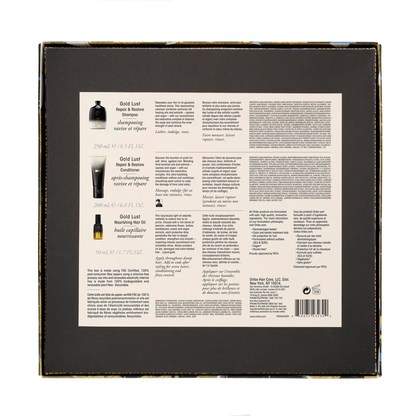 Oribe Gold Lust Gift Set Closed Back – Salon Haircare for Smooth, Shiny Hair