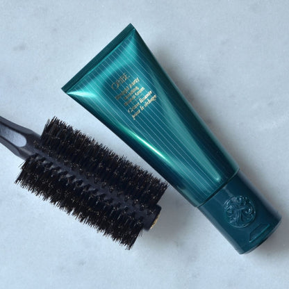 Oribe Straight Away Cream – Professional Hair Styling Cream with Blowout Brush