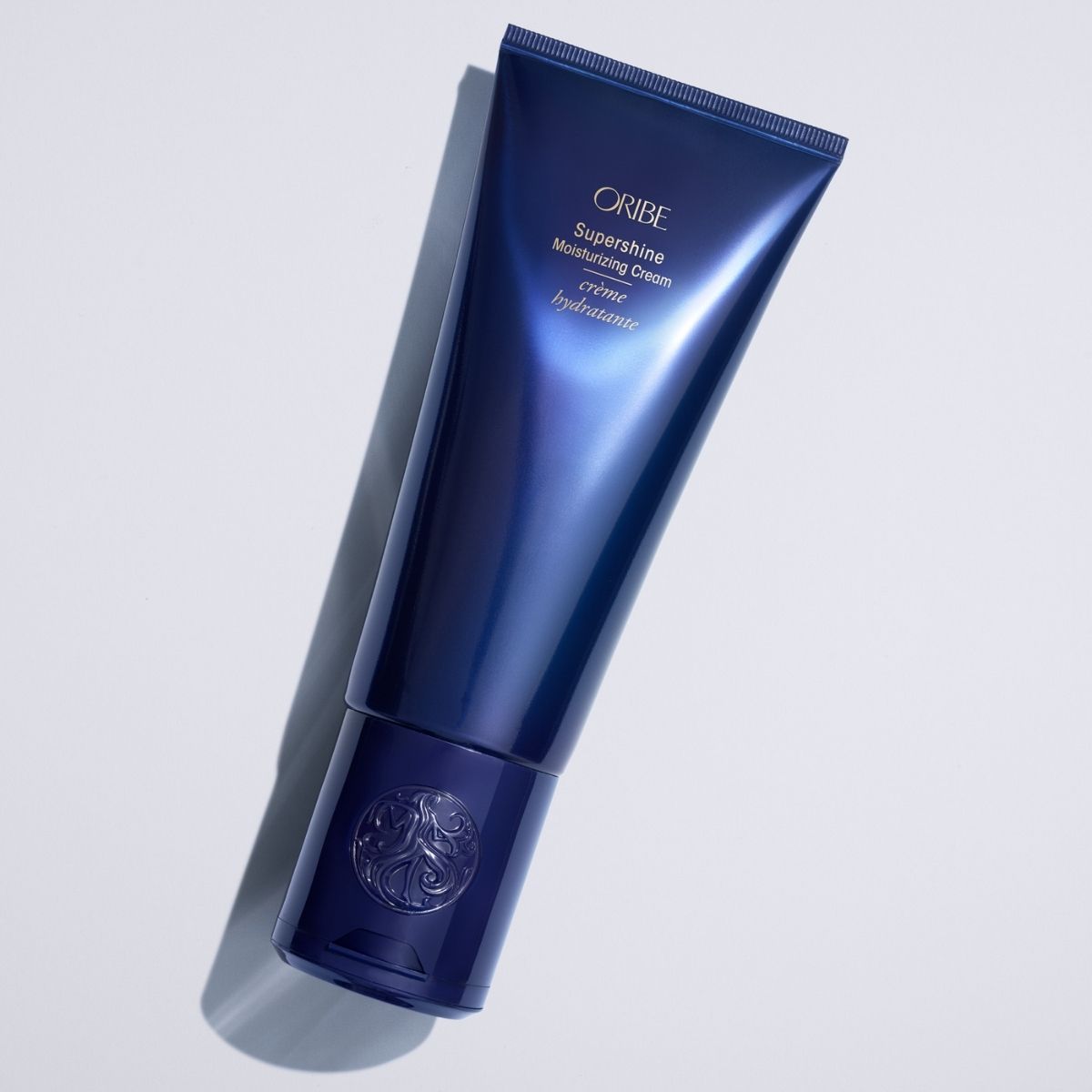Oribe Supershine Moisturizing Cream – Angled View Showing Smooth, Hydrated Hair Treatment
